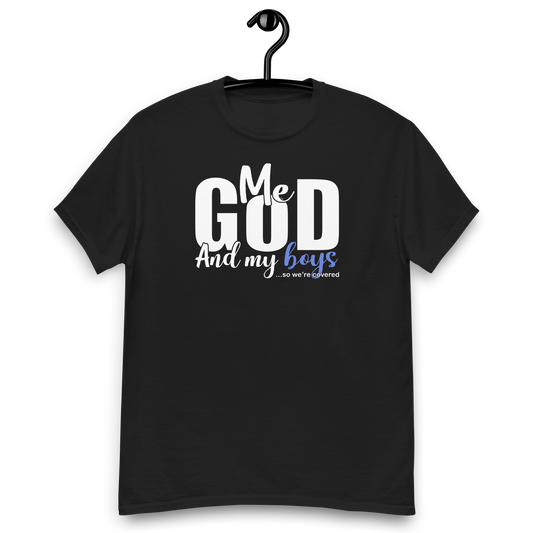 Me, God, and My Boys Adult Tee