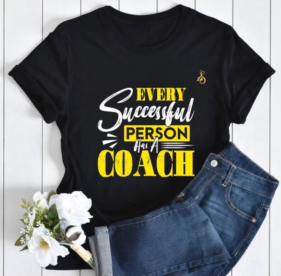 Every Successful Person Has A Coach Adult Tee (Yellow 2.0)